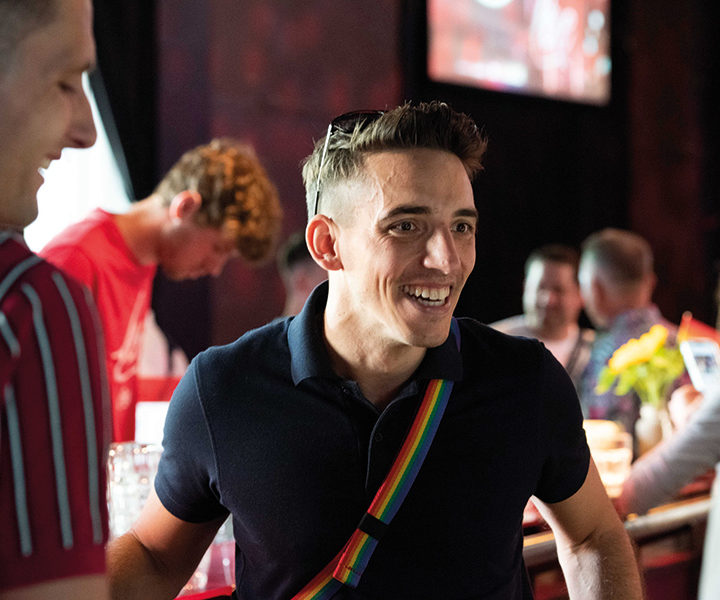 Andy Künzler am Brunch von Swiss Diversity und Coca-Cola am Morgen der Zurich Pride 2022. (Bild: Barbara Müller)