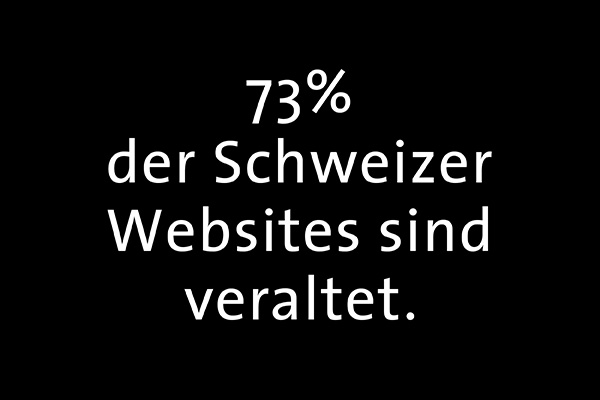 73% der Schweizer Websites sind veraltet.