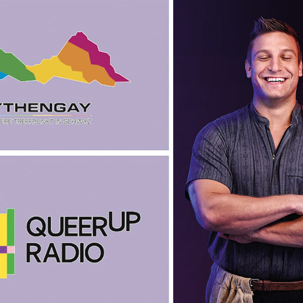 Les trois candidats pour le Prix Network 2023 (Photo: Mythengay; QueerUp Radio; EuroGames Bern/Pascal Triponez)