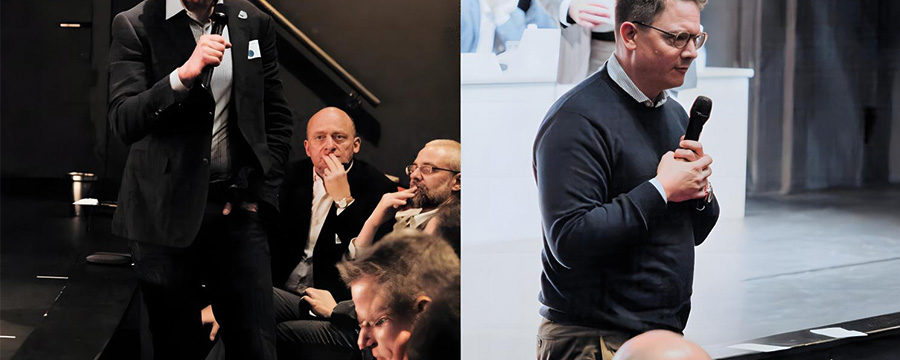 Dirk Langer (à gauche) et Oliver Fuchs lors de leur élection au Comité pendant l’AG de Lucerne (Photo : Janmaat Fotografie)