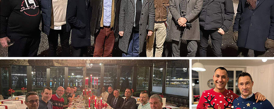 Le repas de Noël à Renens (en haut et en bas à droite) et à Genève (en bas à gauche) (Photo: Network Lausanne / Network Genève)