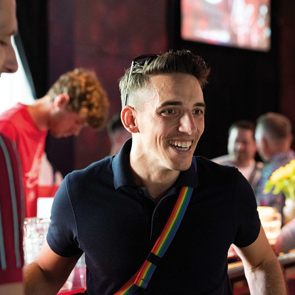 Andy Künzler al brunch di Swiss Diversity e Coca-Cola