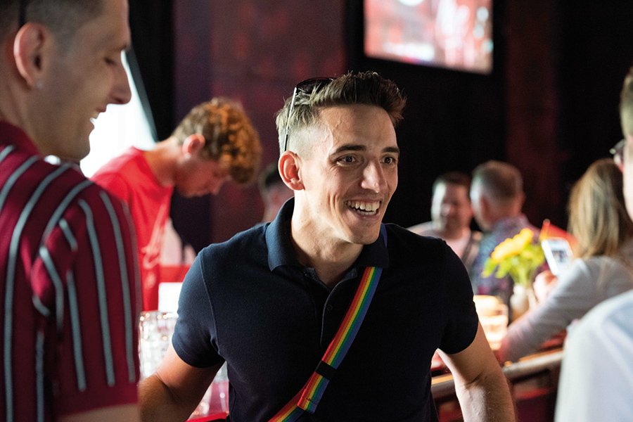 Andy Künzler al brunch di Swiss Diversity e Coca-Cola