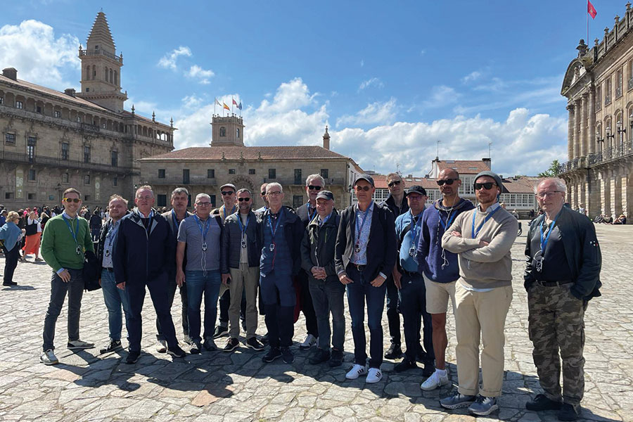 Il gruppo di Network visita le bellezze architettoniche della Galizia. (Foto: messa a disposizione)