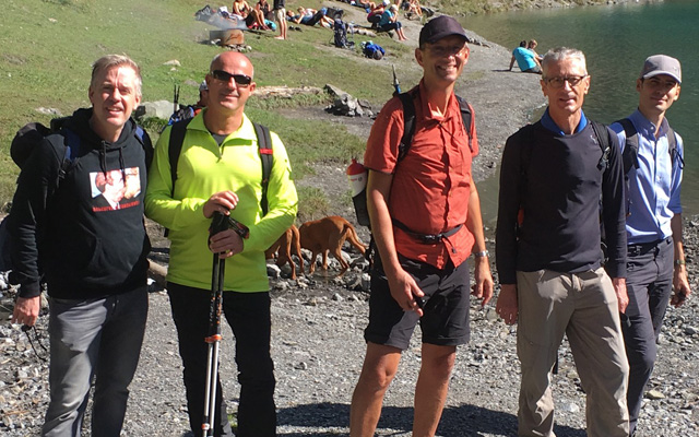 15 Networkers ont pris part à la sortie en montagne d’automne.