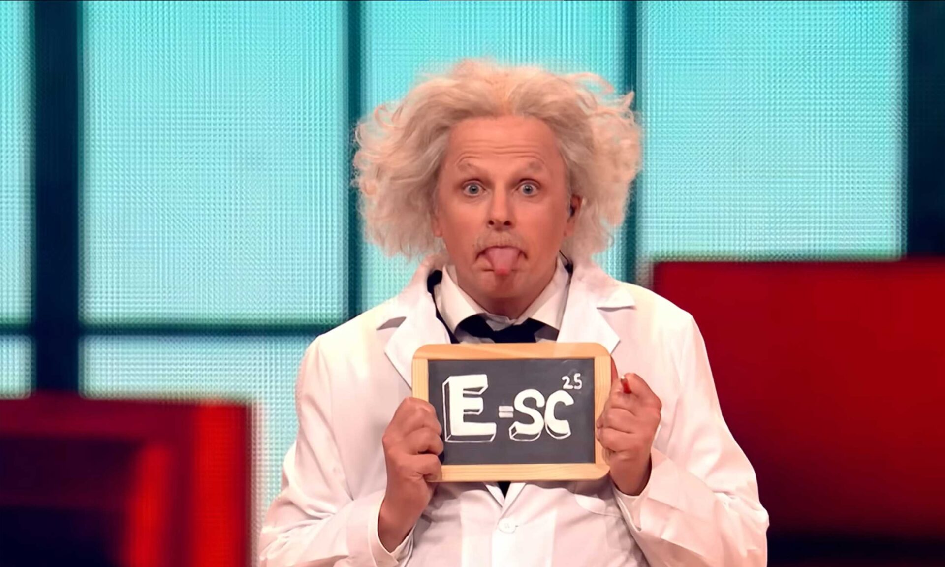 Christian Knecht déguisé en Einstein